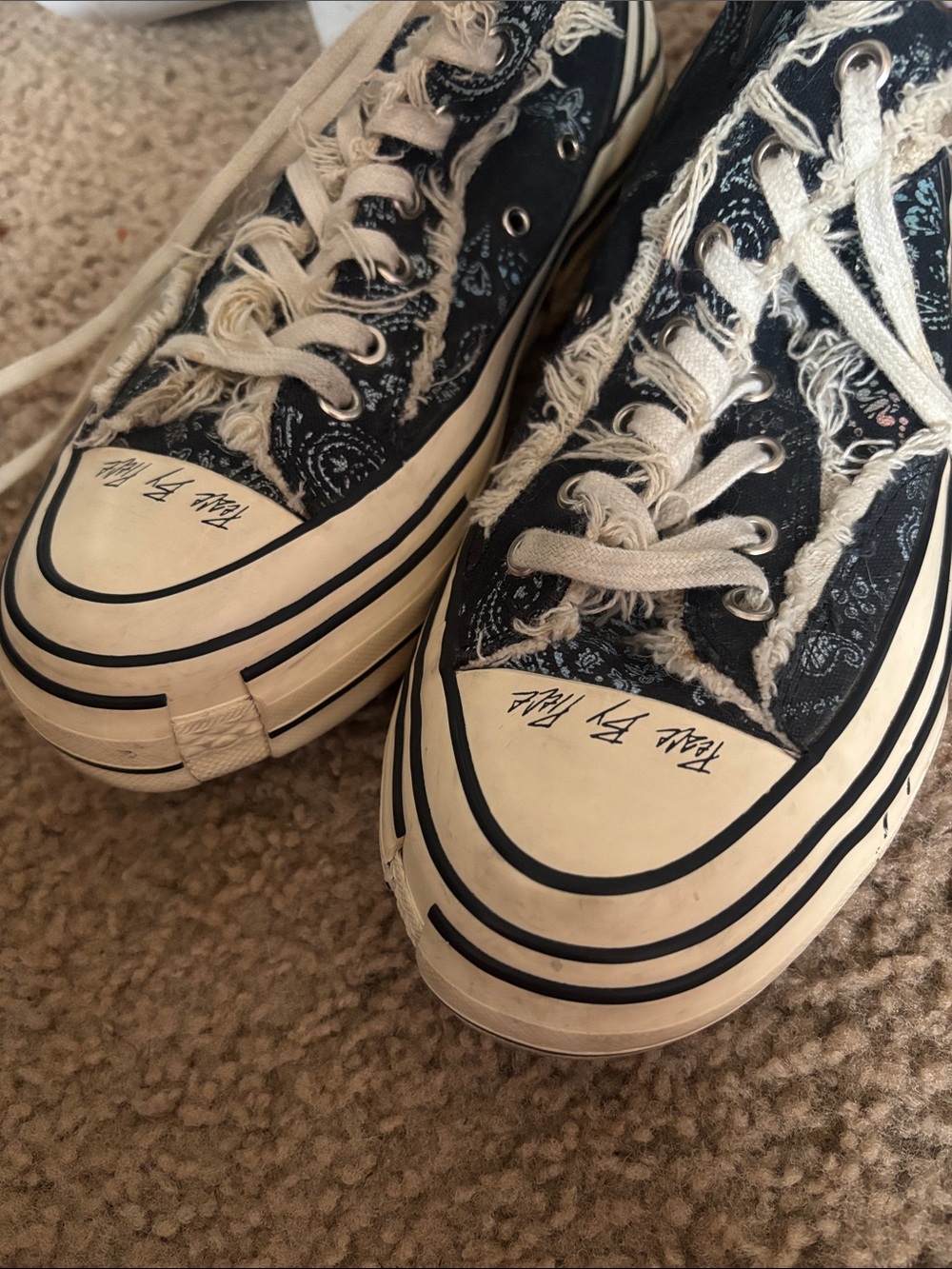 Authentic Xvessel G.O.P. Highs Paisley Deconstructed Sneaker View 5